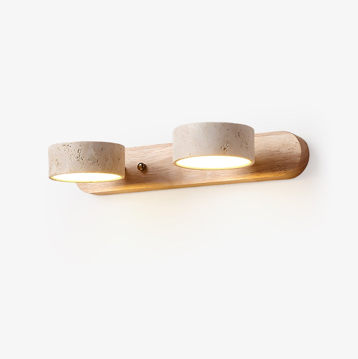 Voloreth minimalistisch travertin wandlamp