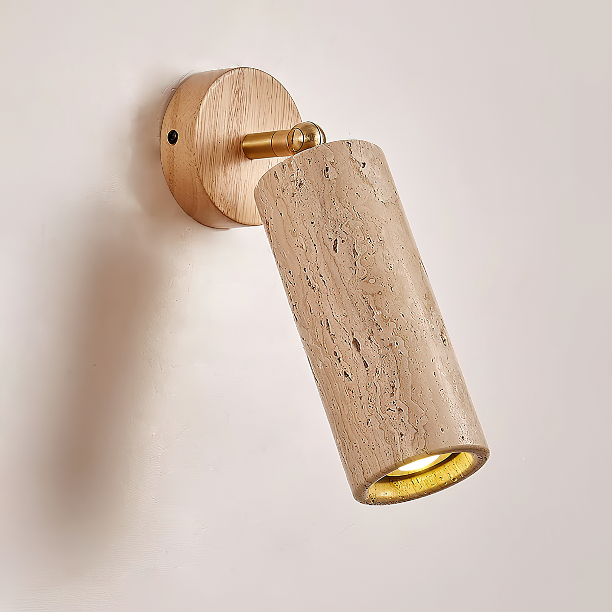 Seralella travertin wandlamp