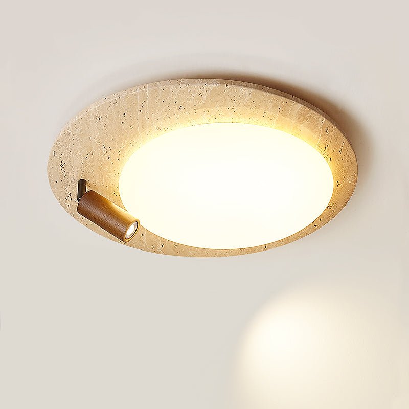 Nivorne travertin Ovale Knop plafondlamp