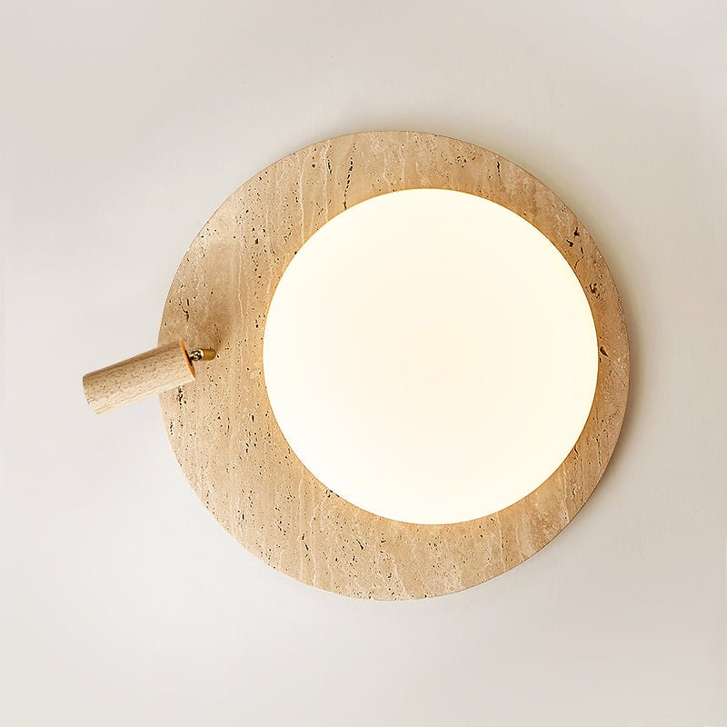Nivorne travertin Ovale Knop plafondlamp