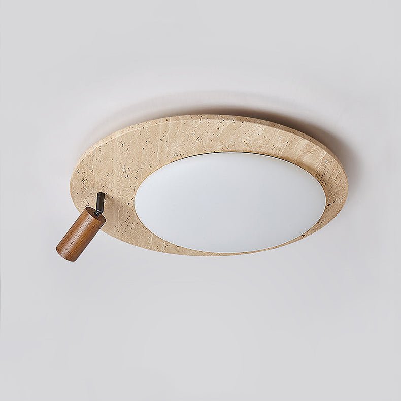 Nivorne travertin Ovale Knop plafondlamp