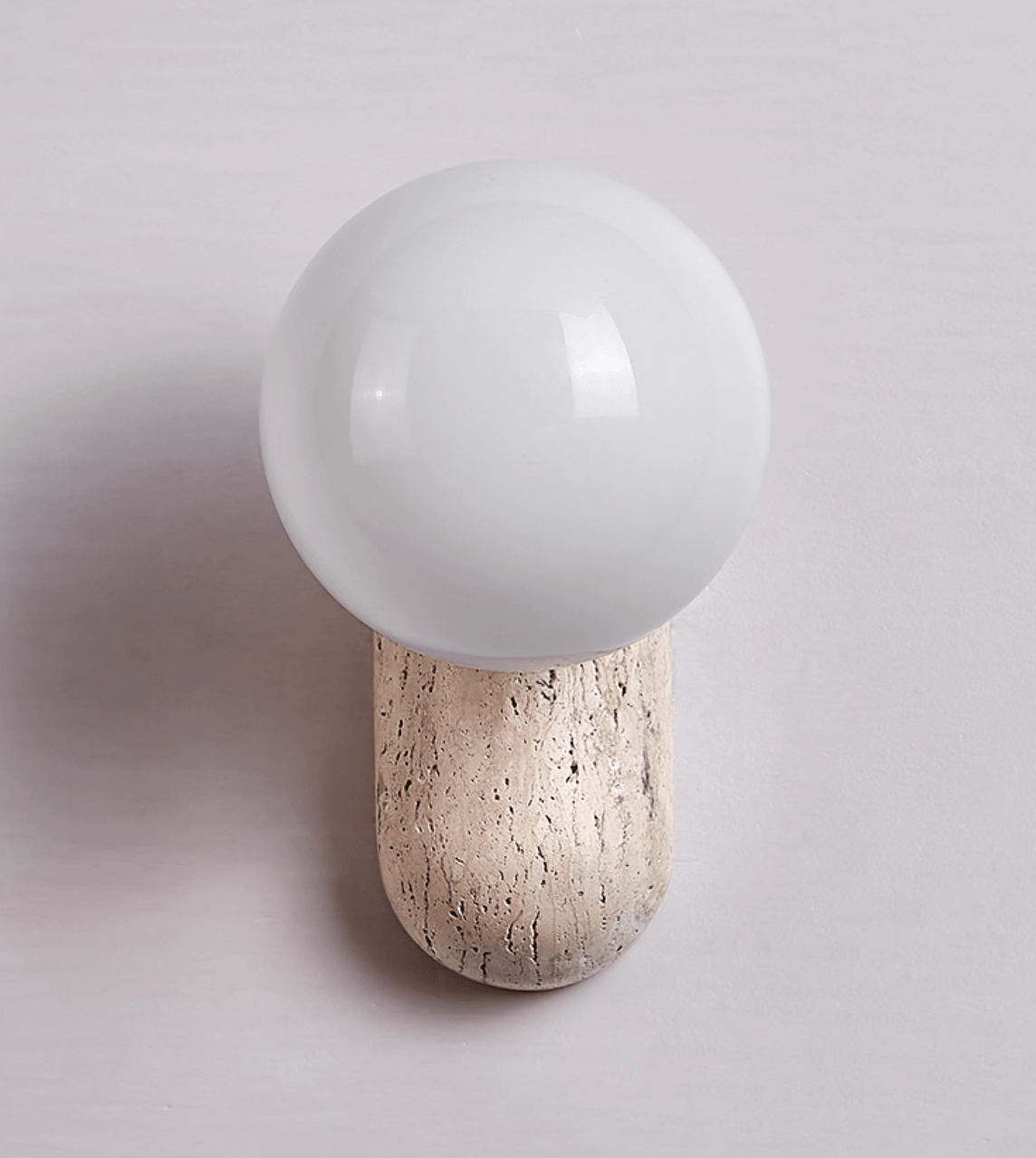 Aeralis Travertin Kiezelvorm Wandlamp