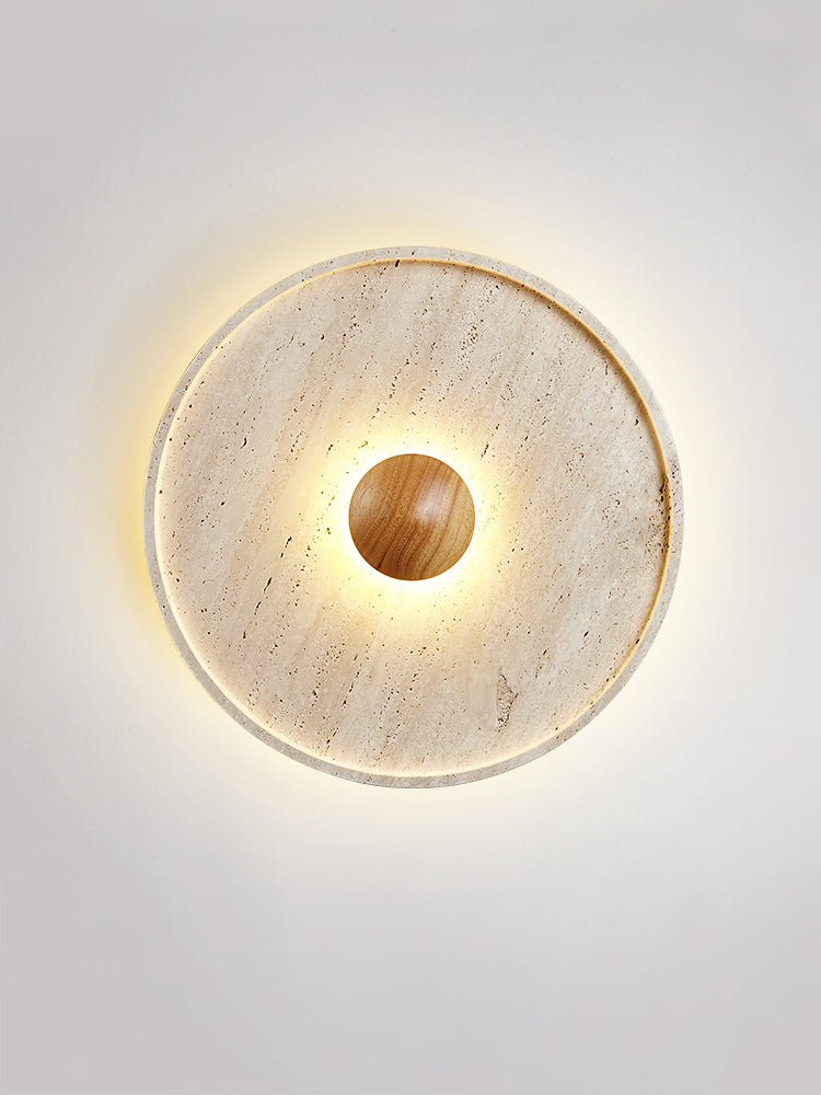 Gino Geel Travertin Halo Plafondlamp Wandlamp