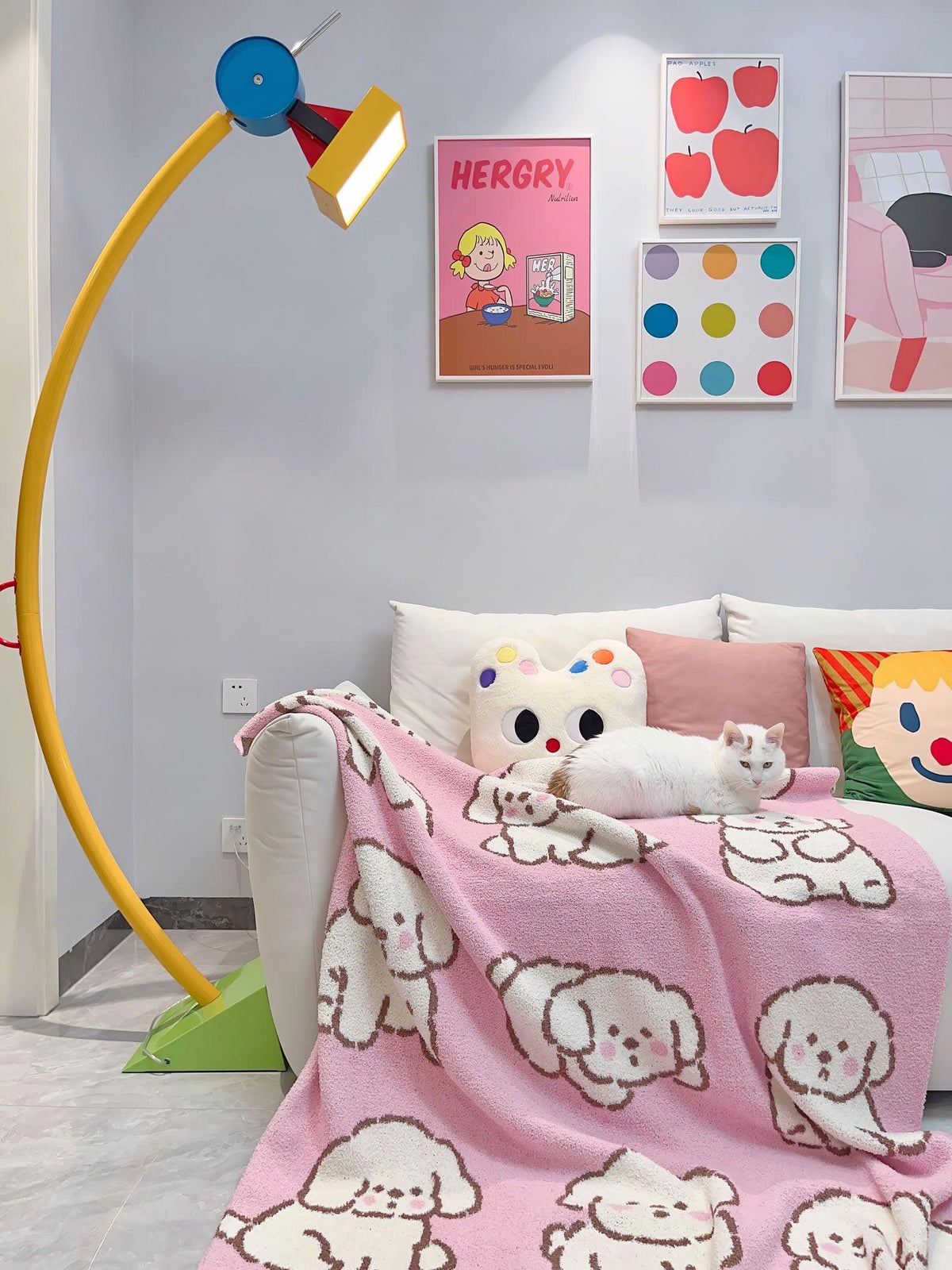 Ecori Acryl Kunst vloerlamp