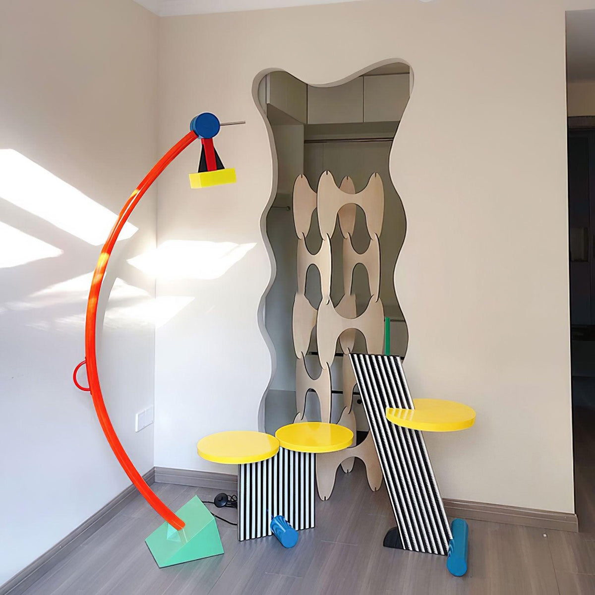Ecori Acryl Kunst vloerlamp