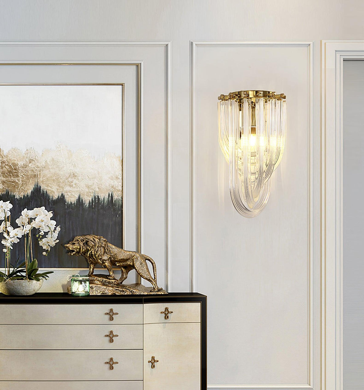 Aurelix Trevi glas wandlamp