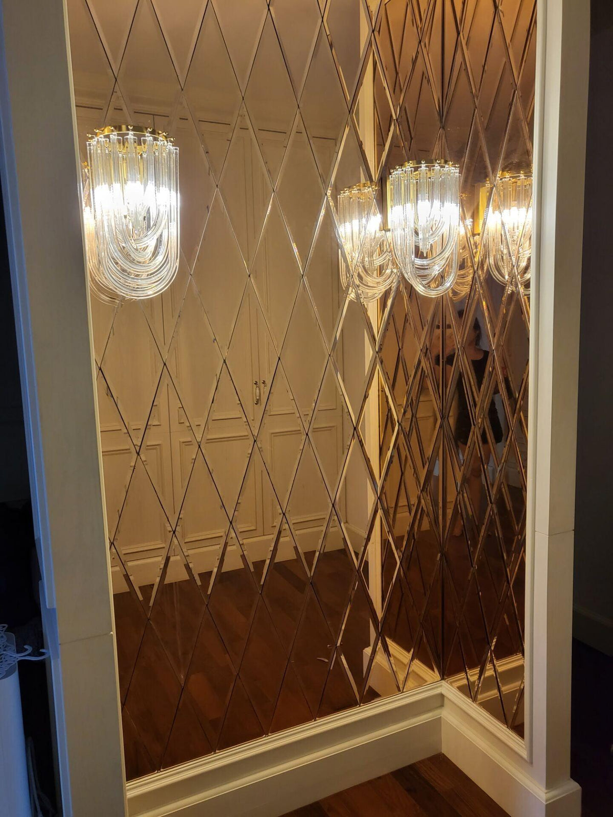 Aurelix Trevi glas wandlamp