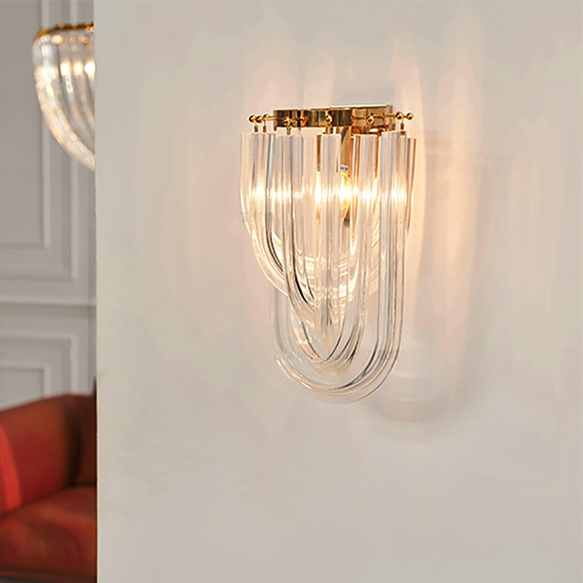 Aurelix Trevi glas wandlamp