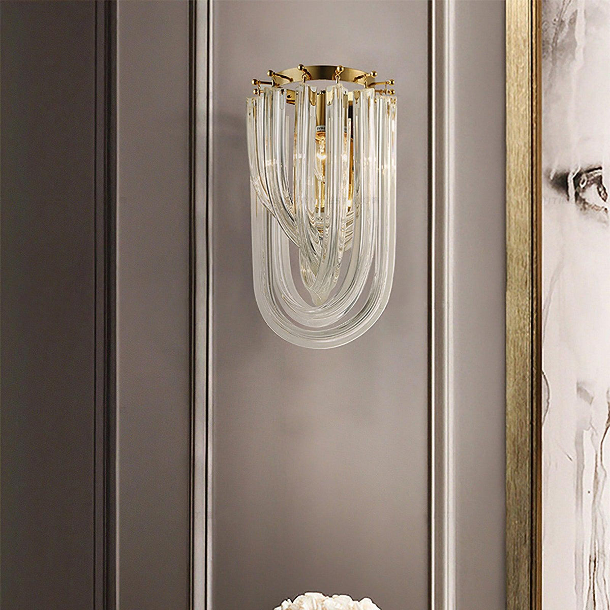 Aurelix Trevi glas wandlamp
