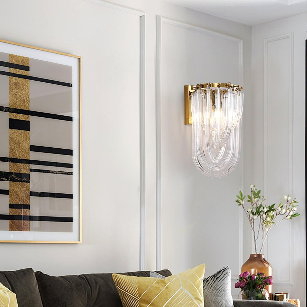 Aurelix Trevi glas wandlamp