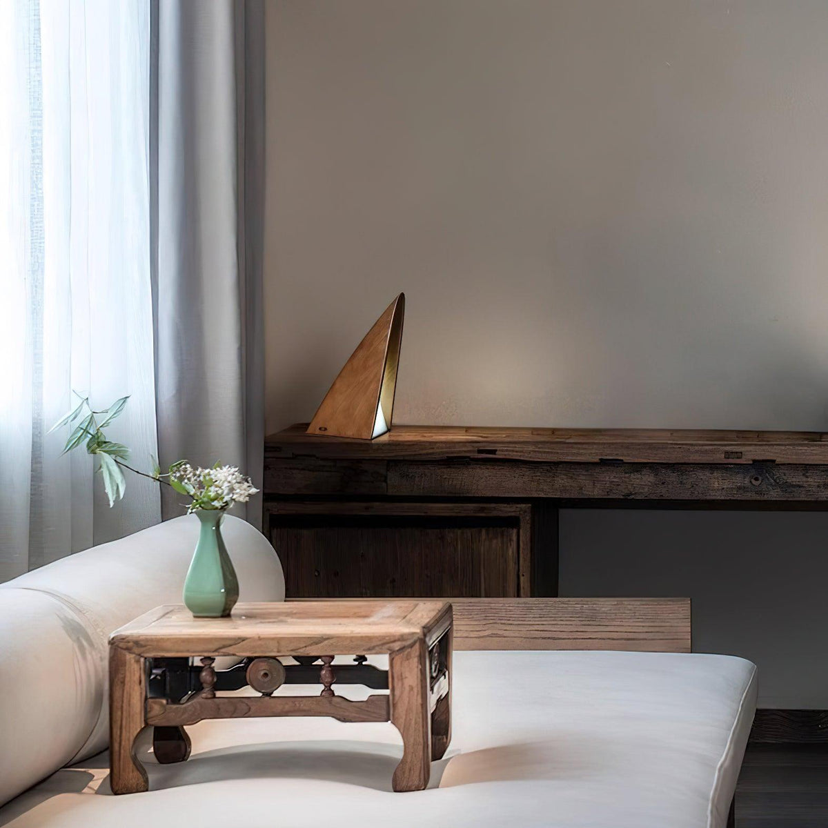 Justin Minimalistische tafellamp van hout
