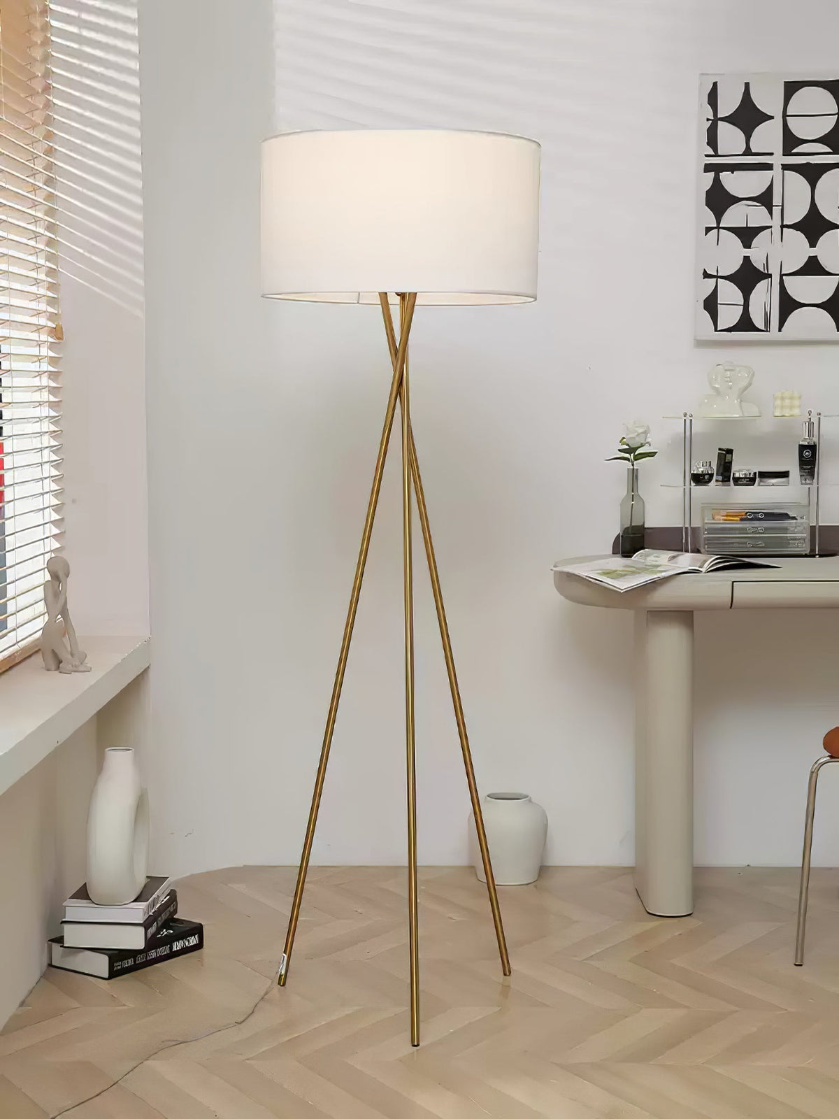 Zander Minimalistische vloerlamp van stof