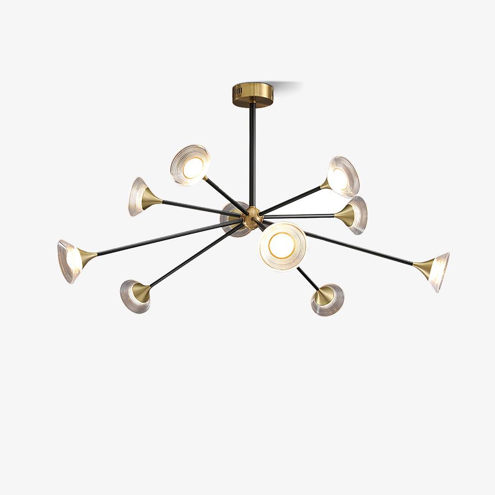 Myzoraris Mid Century Modern glas kroonluchter