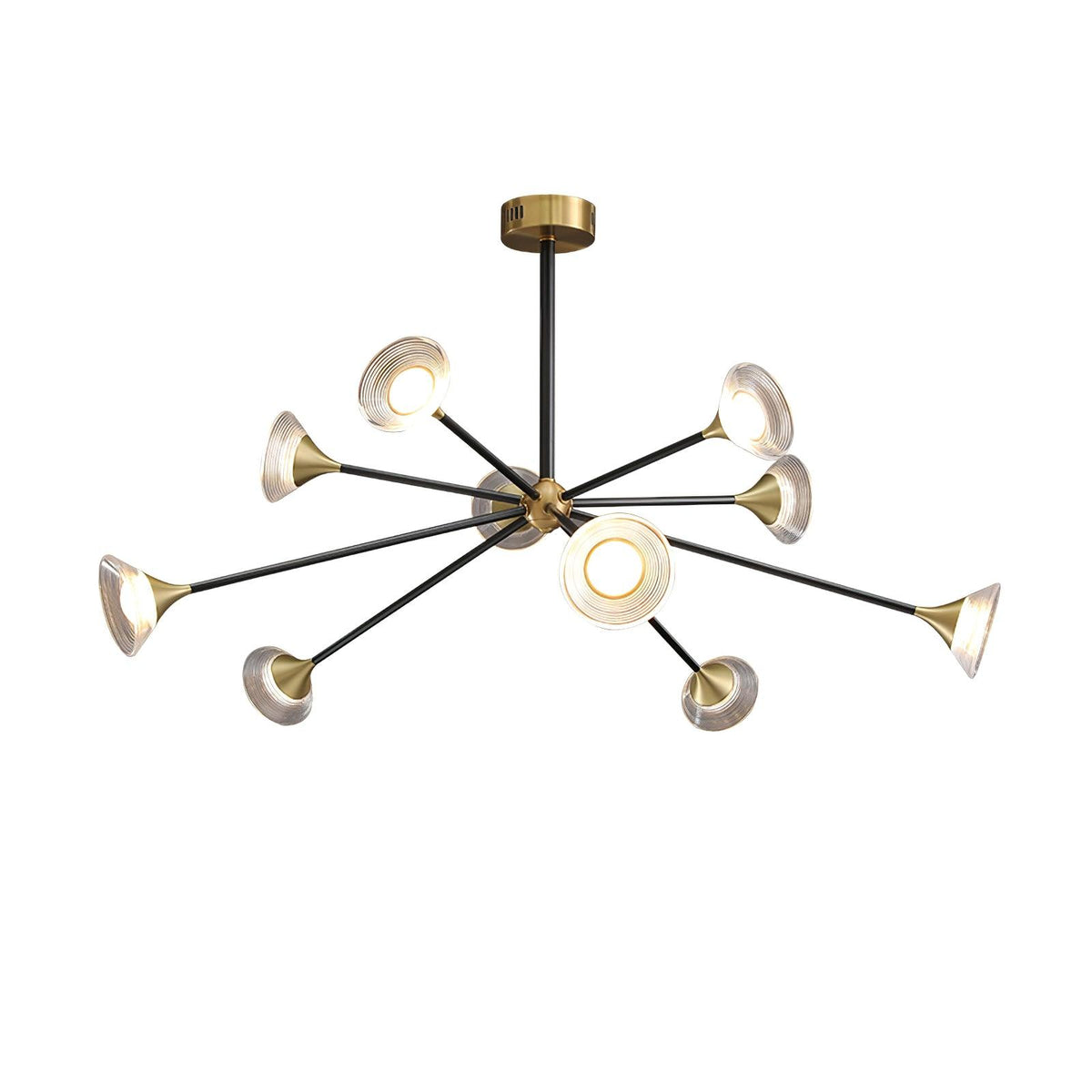 Myzoraris Mid Century Modern glas kroonluchter