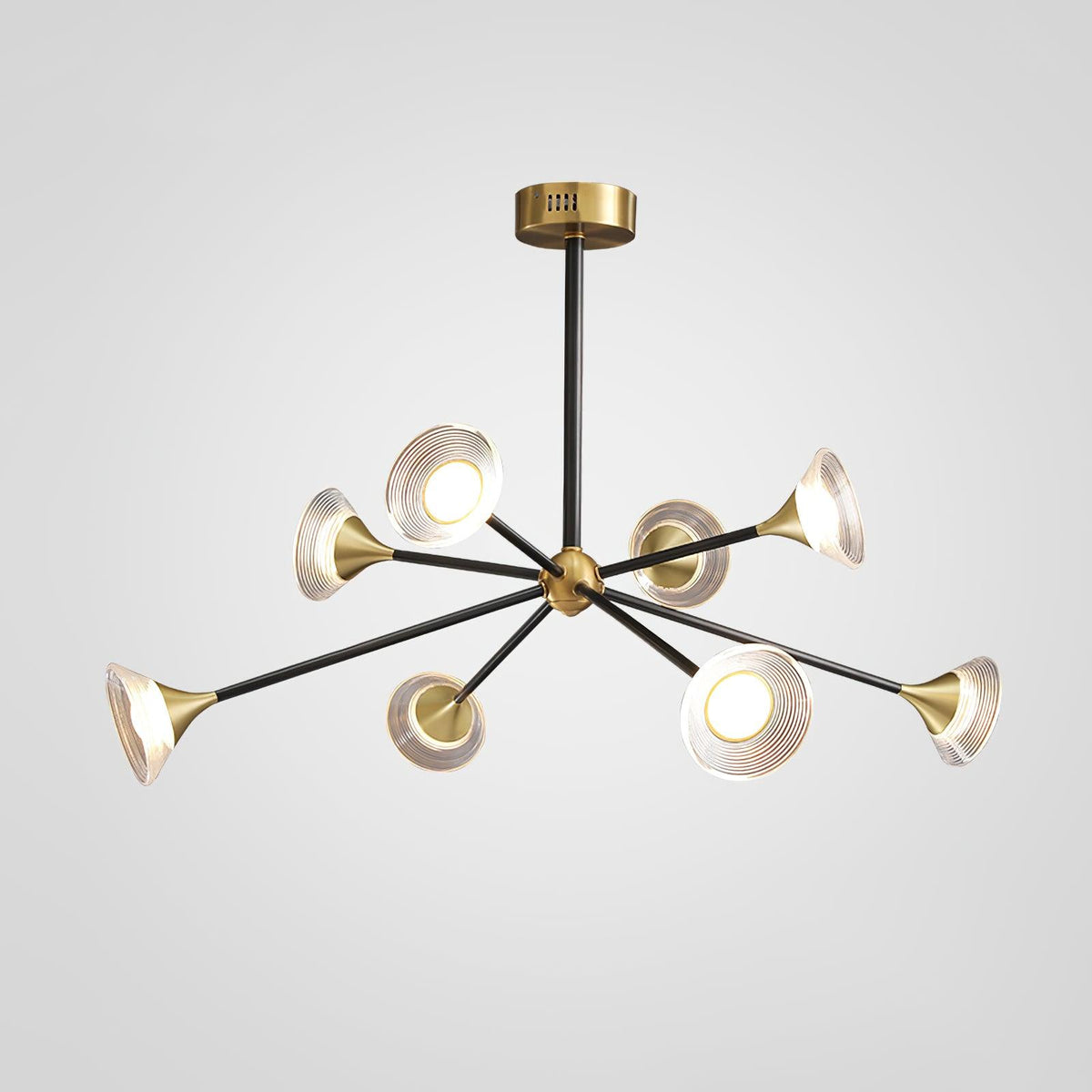 Myzoraris Mid Century Modern glas kroonluchter