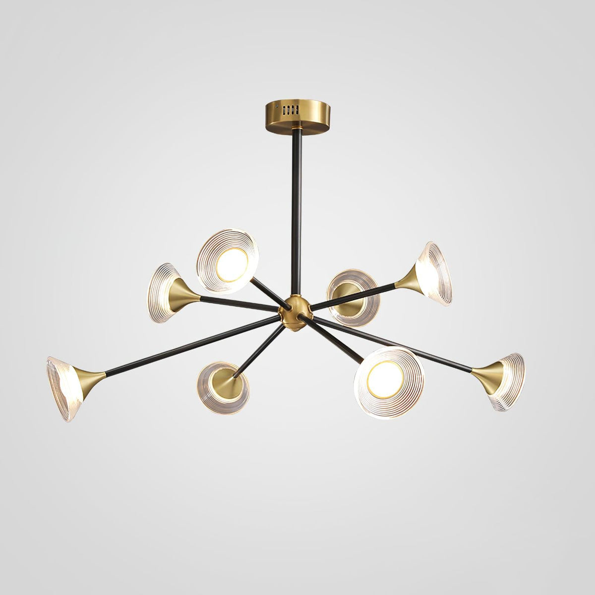 Myzoraris Mid Century Modern glas kroonluchter