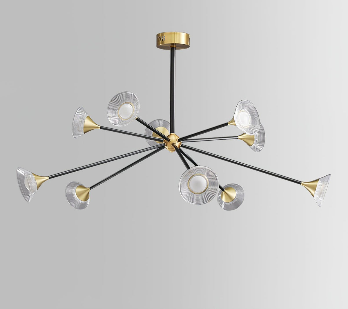Myzoraris Mid Century Modern glas kroonluchter