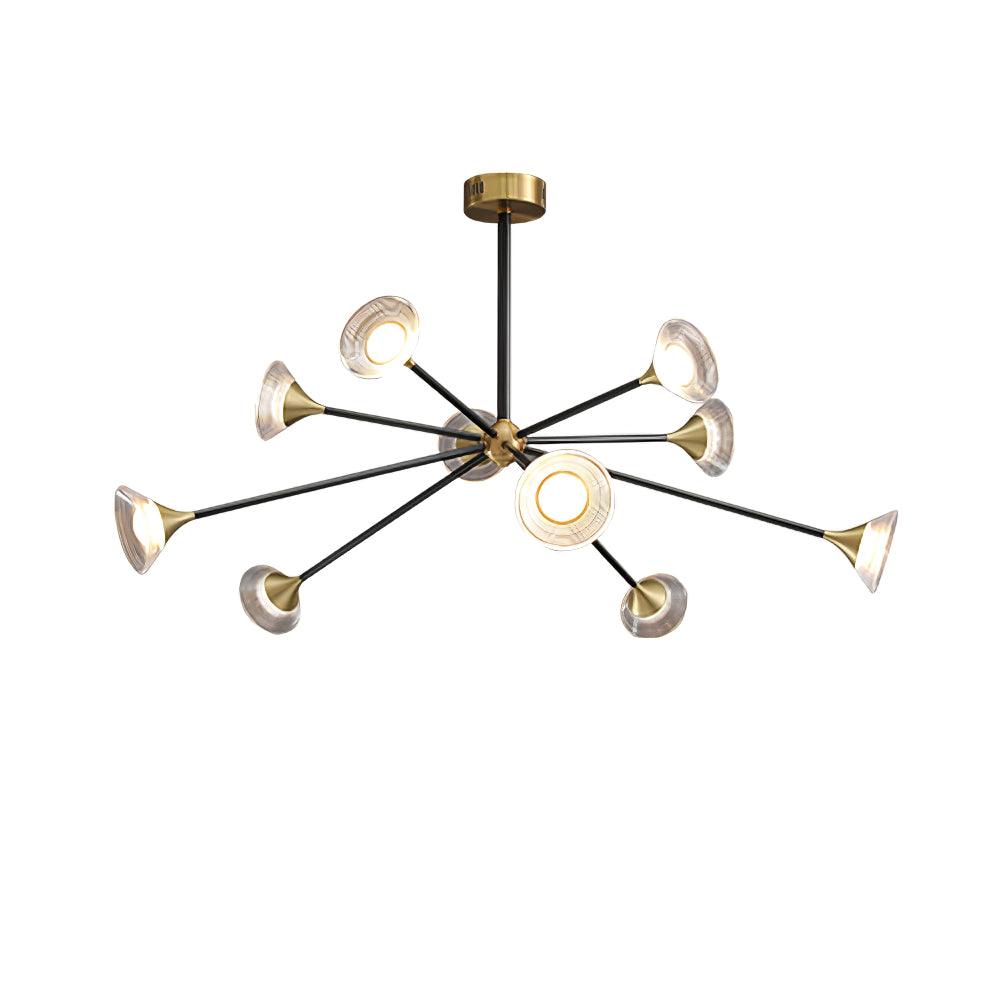 Myzoraris Mid Century Modern glas kroonluchter