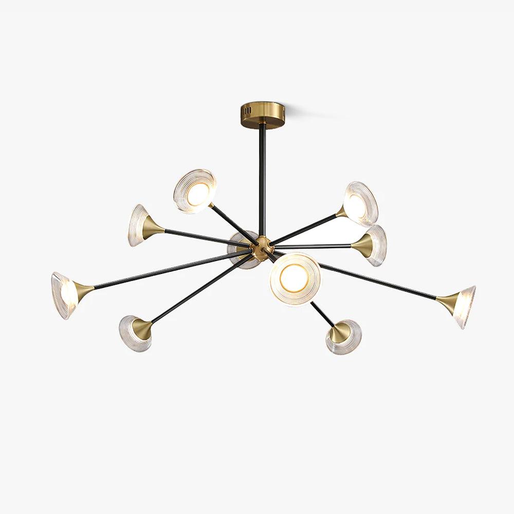 Myzoraris Mid Century Modern glas kroonluchter