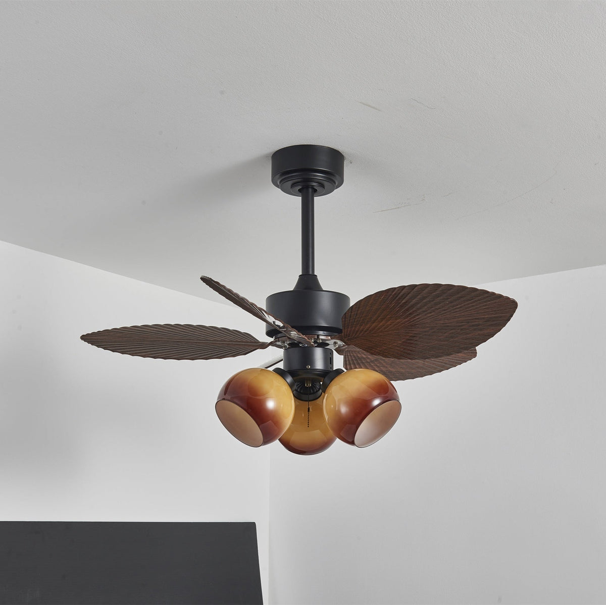 Rinaleria Vintage hout Plafondventilator met verlichting