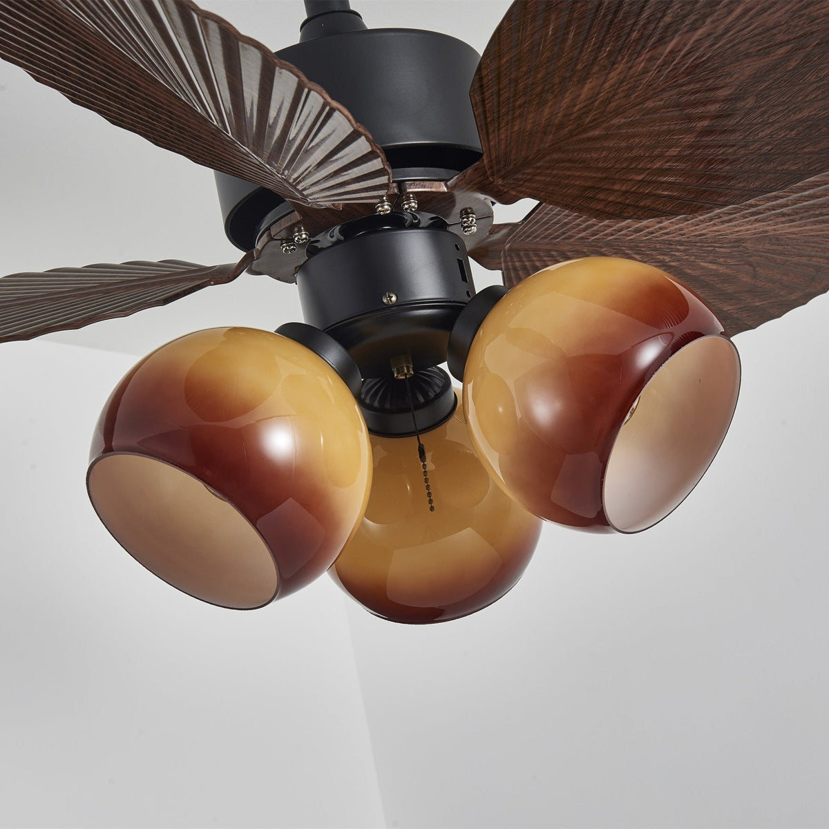 Rinaleria Vintage hout Plafondventilator met verlichting