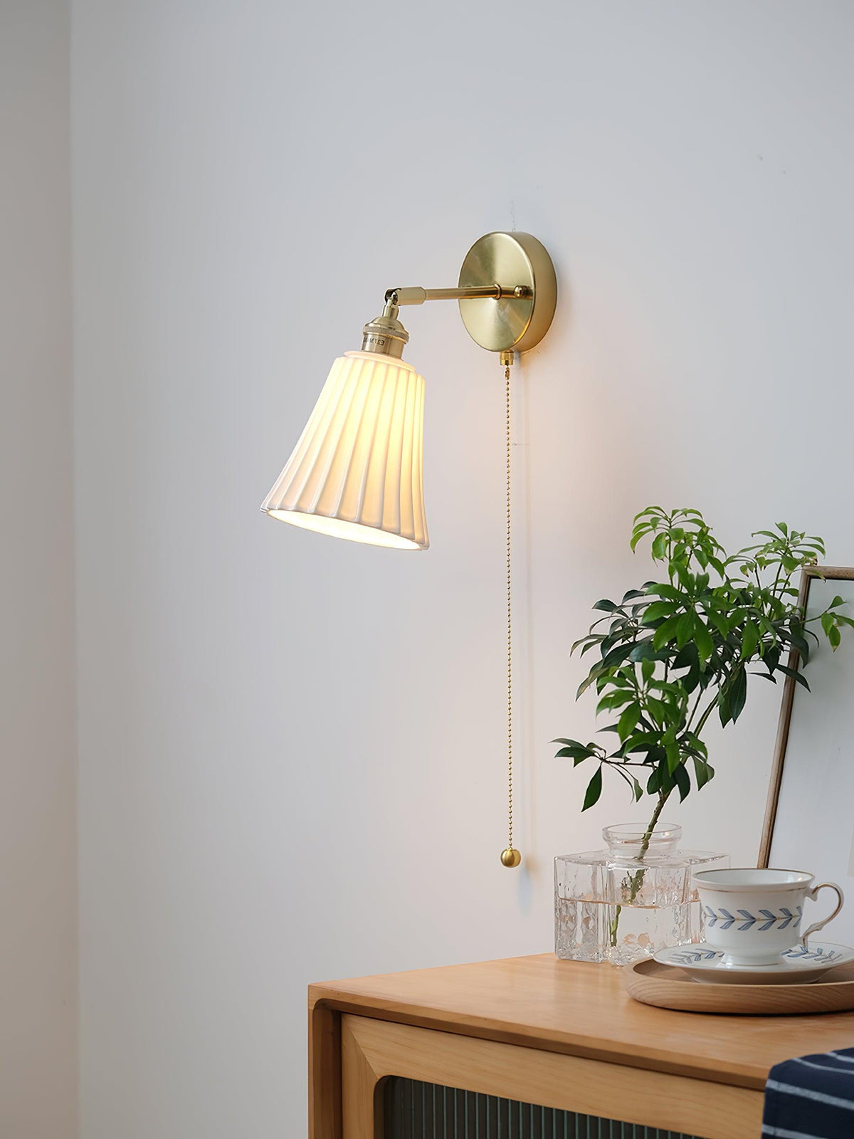 Nominex Vintage wandlamp van keramiek