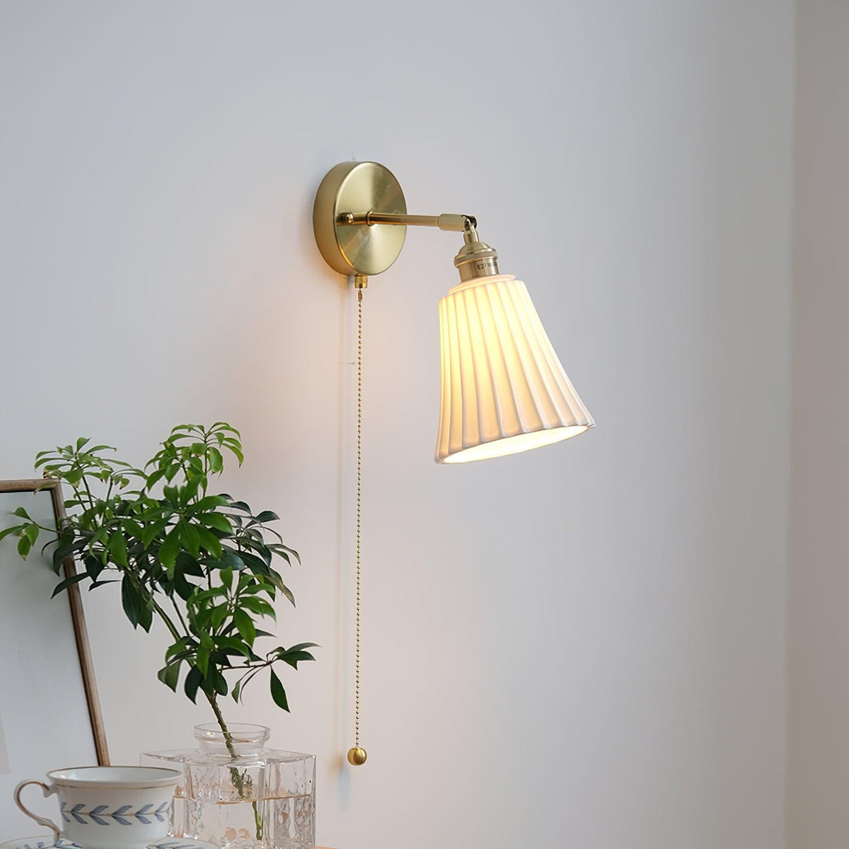Nominex Vintage wandlamp van keramiek