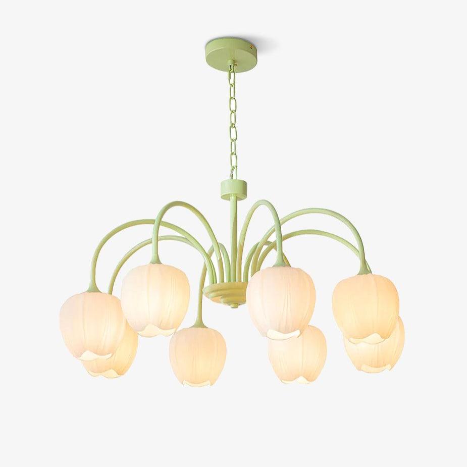 Eiraine kroonluchter Tulip Matcha glas