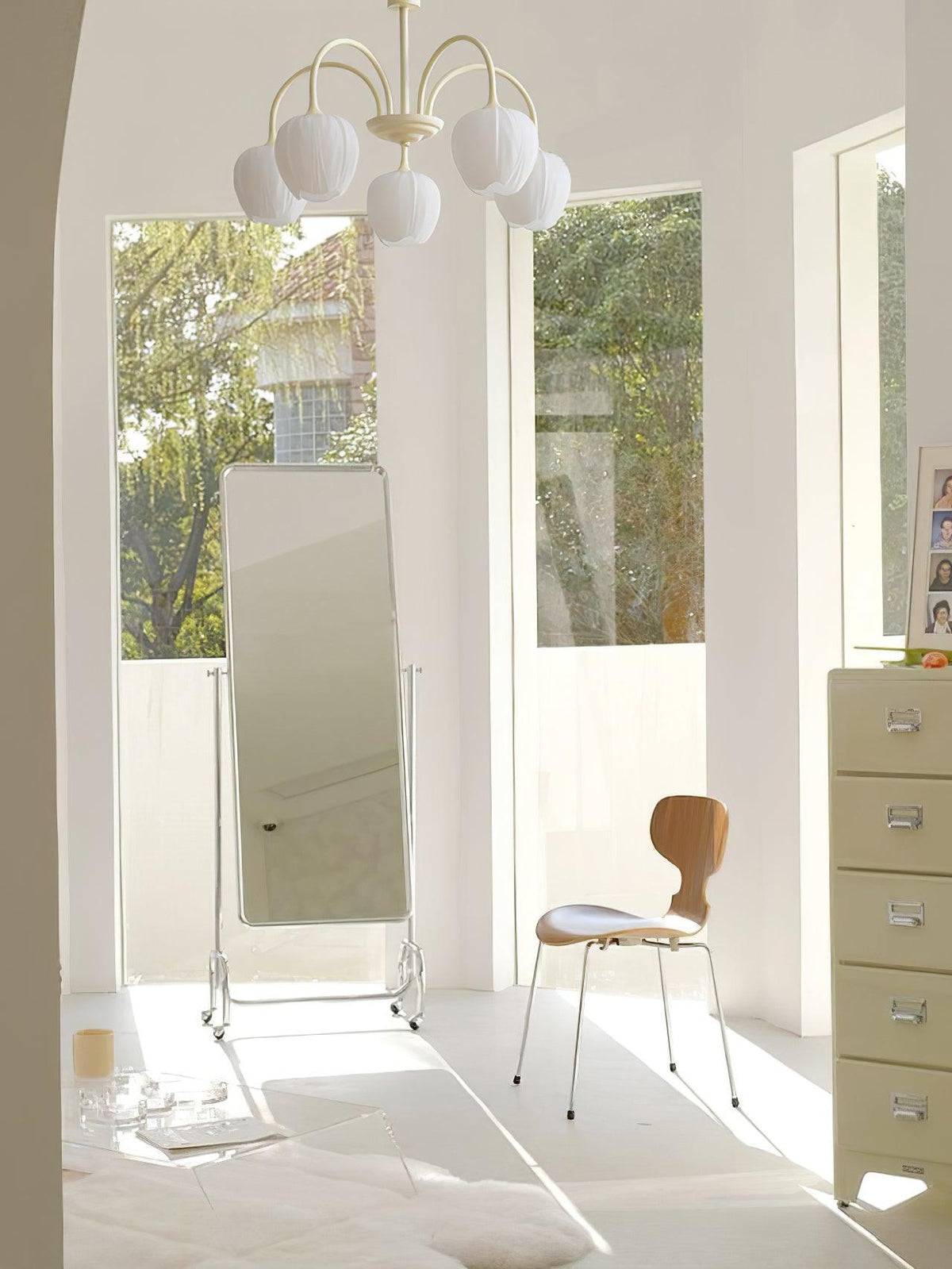 Eiraine kroonluchter Tulip Matcha glas