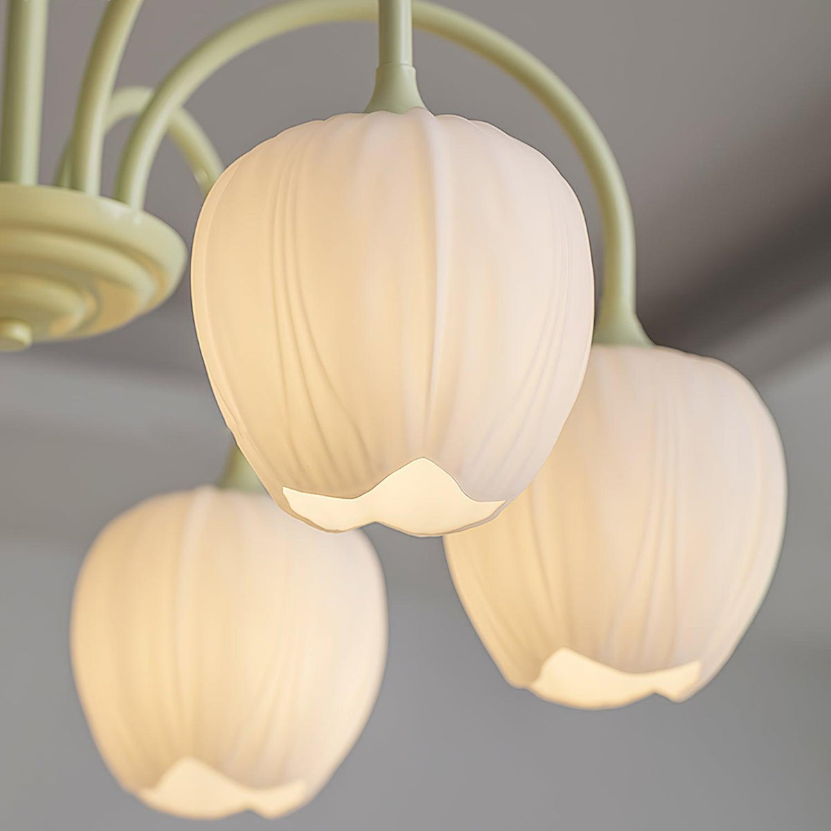 Eiraine kroonluchter Tulip Matcha glas