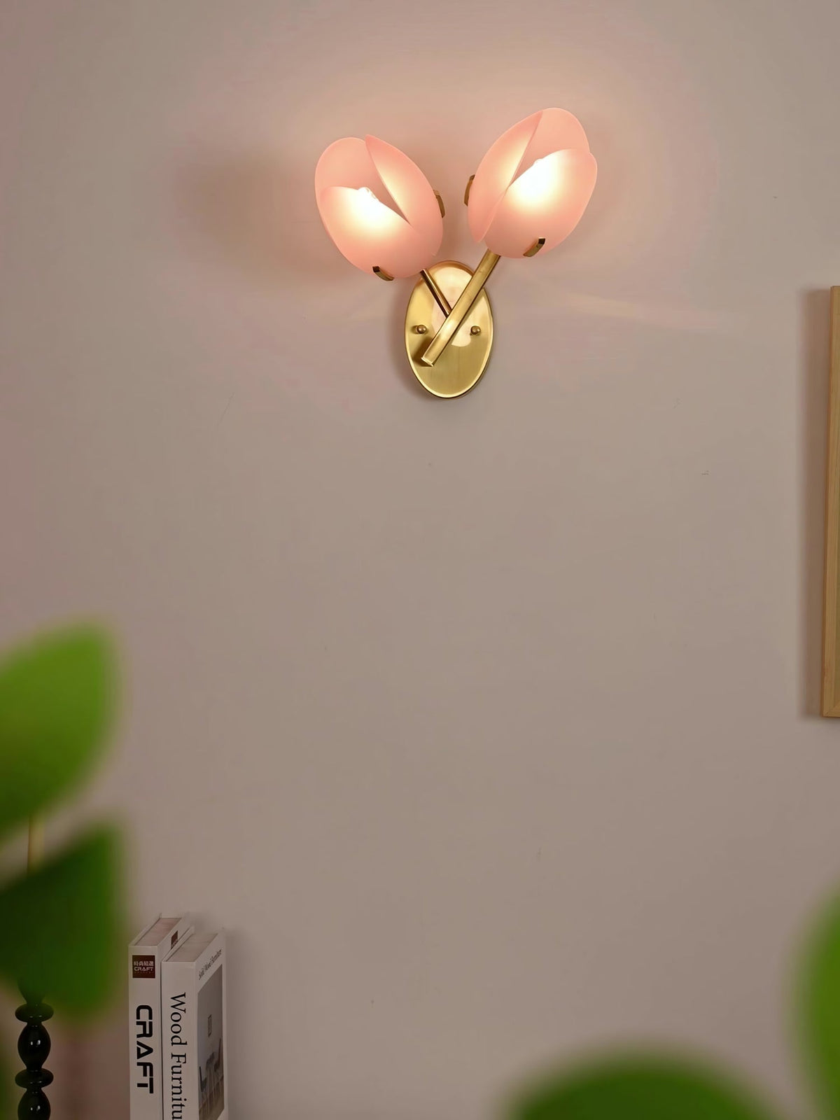 Jovell Noordse kunst Bloemblaad wandlamp van glas