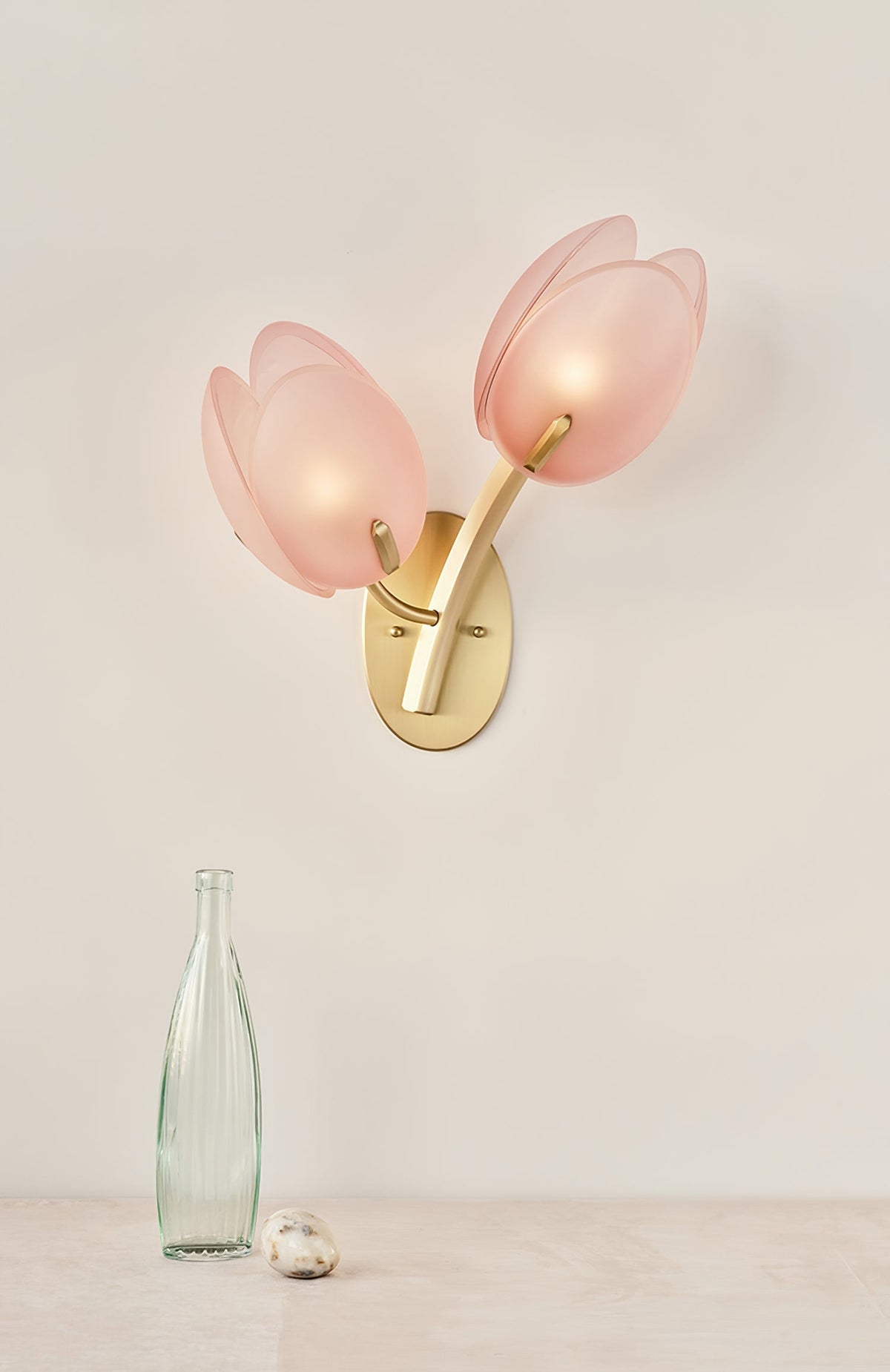 Jovell Noordse kunst Bloemblaad wandlamp van glas