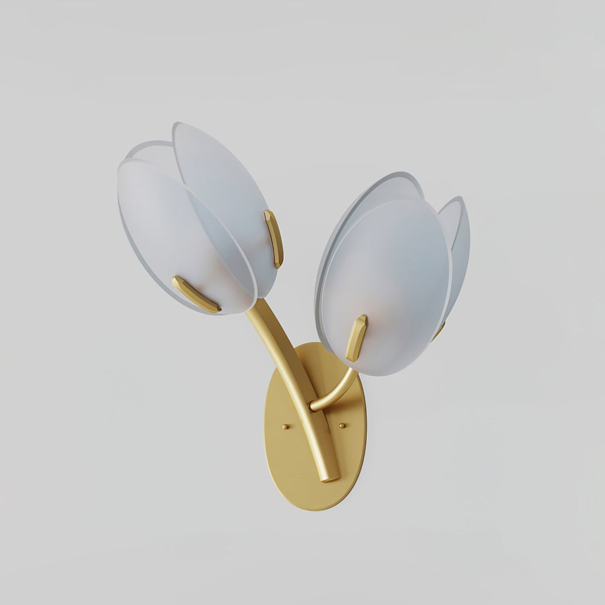 Jovell Noordse kunst Bloemblaad wandlamp van glas