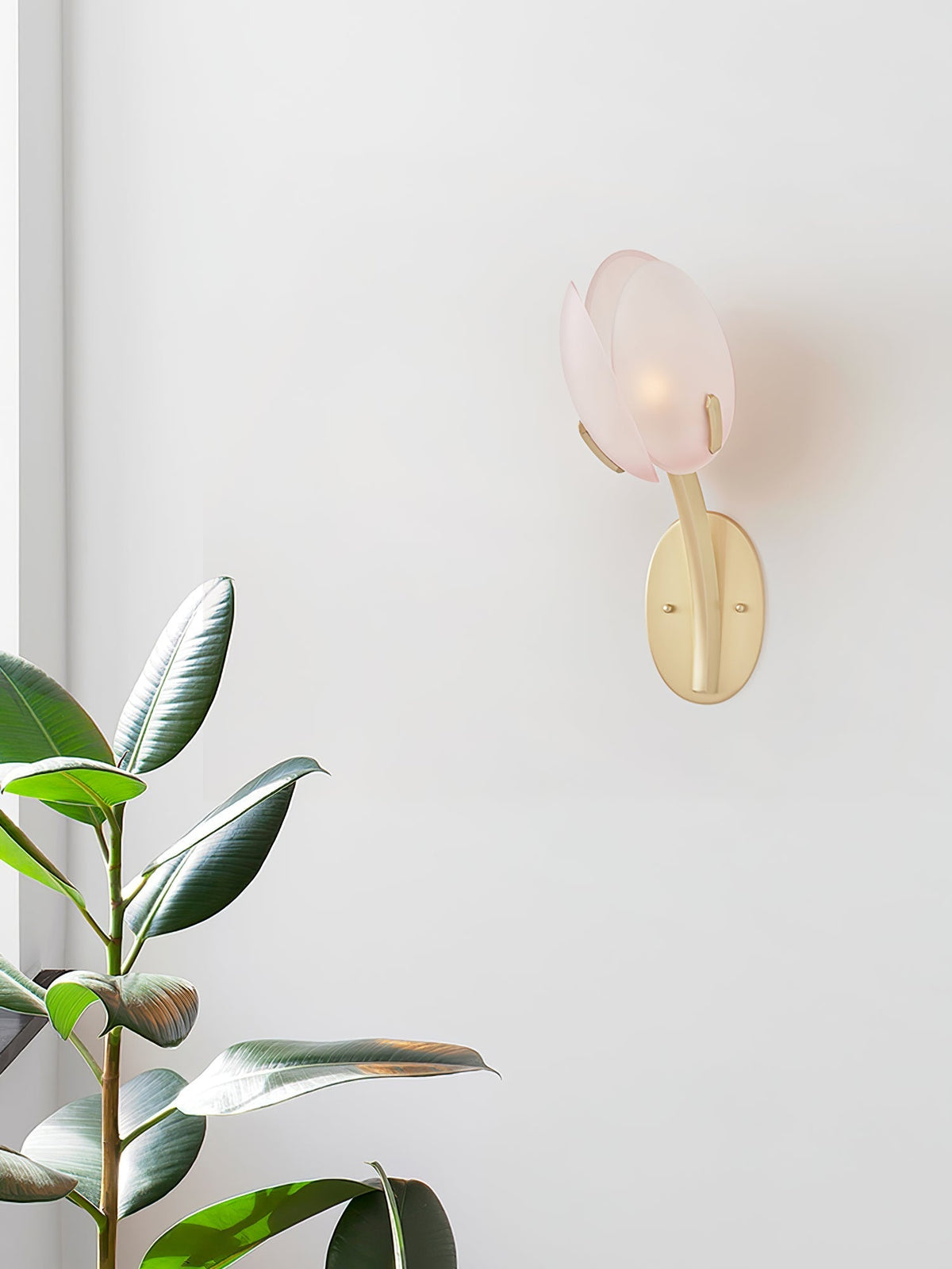Jovell Noordse kunst Bloemblaad wandlamp van glas