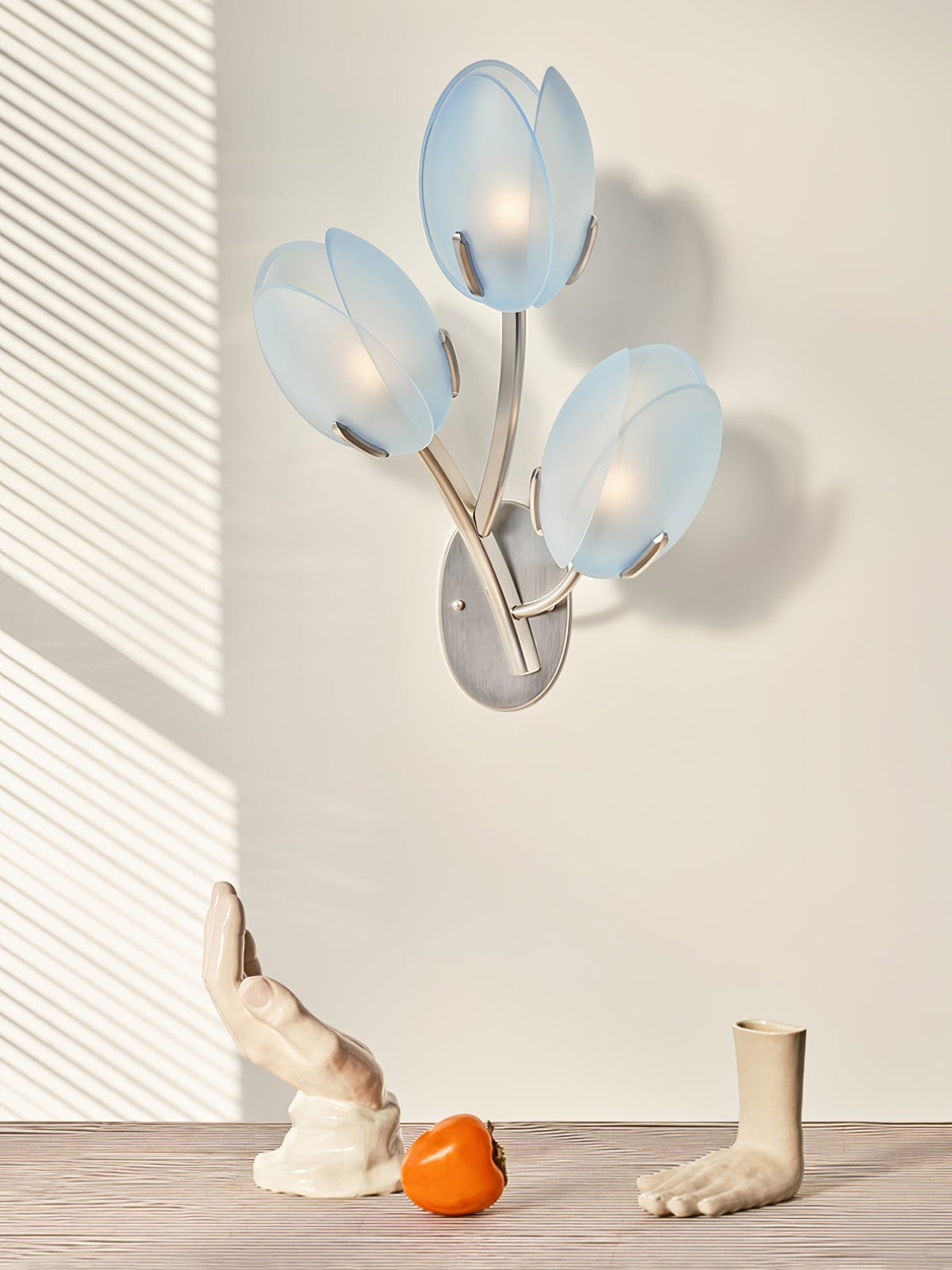Jovell Noordse kunst Bloemblaad wandlamp van glas