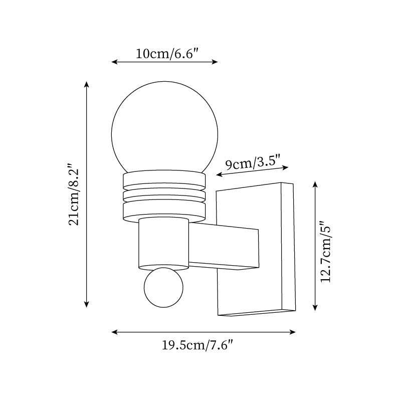 Beam Solid hout wandlamp