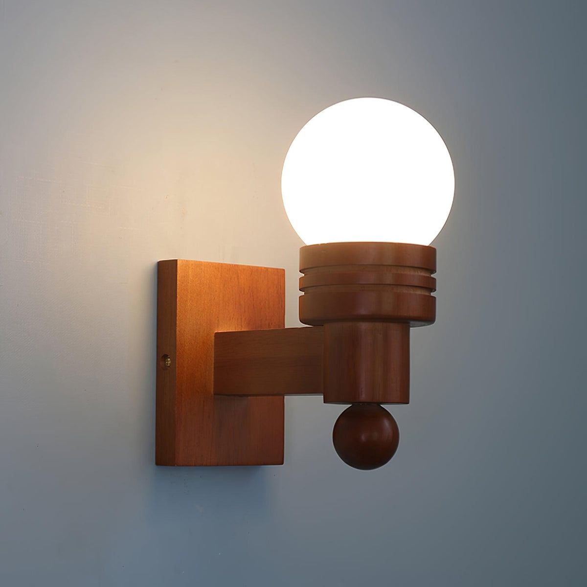 Beam Solid hout wandlamp
