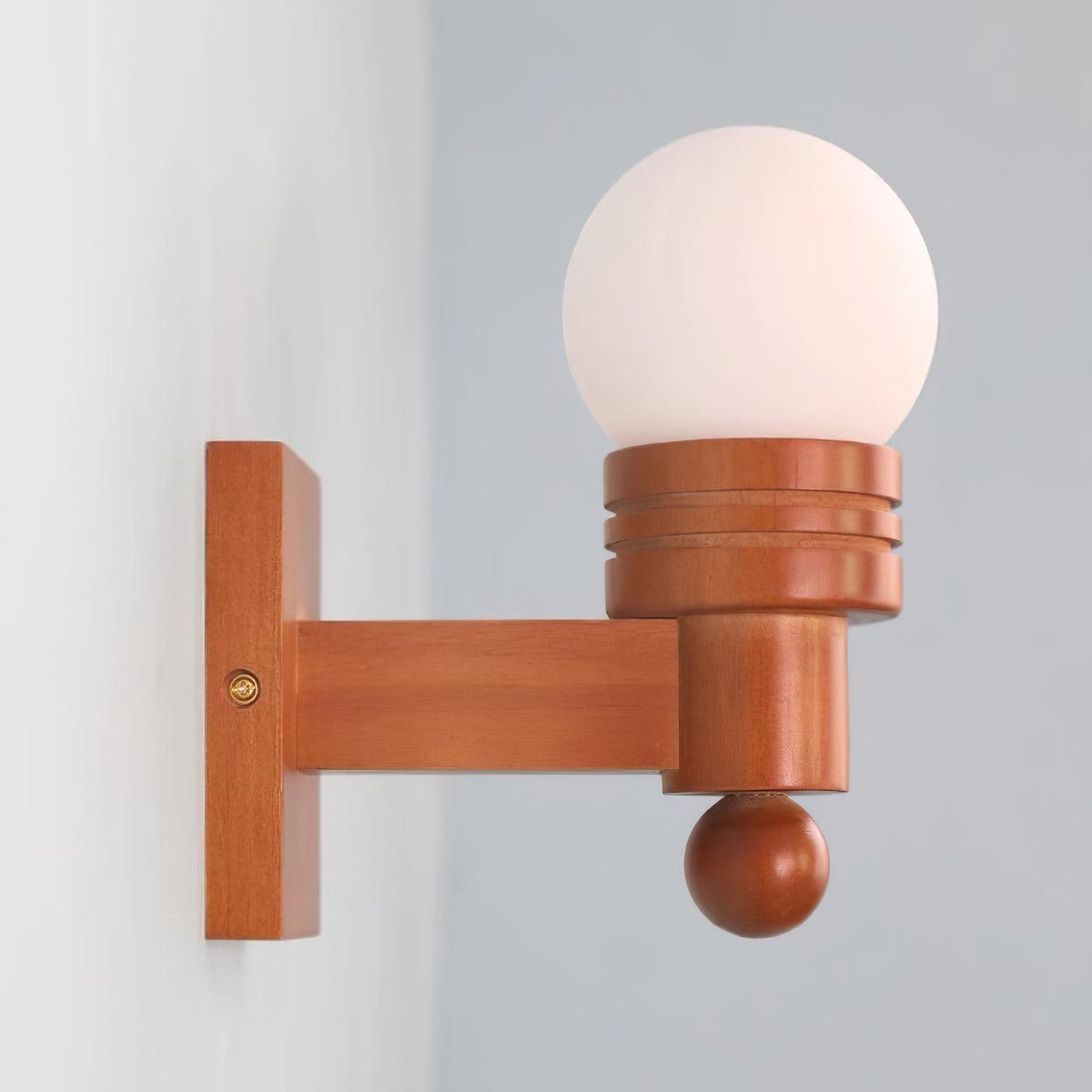 Beam Solid hout wandlamp