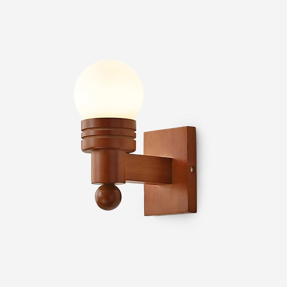 Beam Solid hout wandlamp