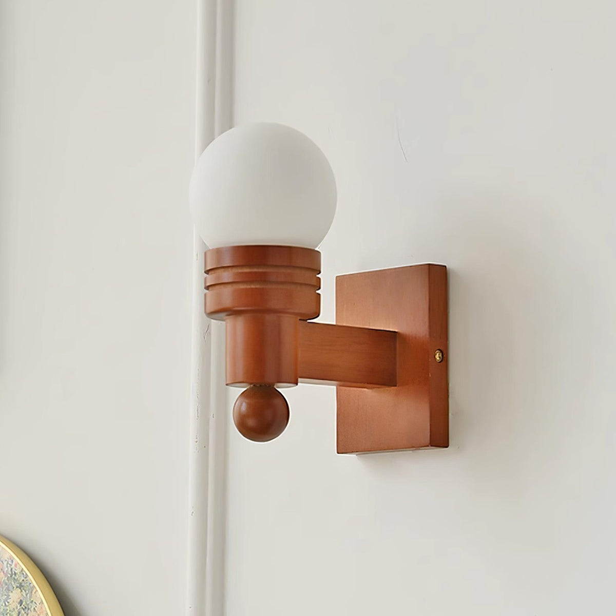 Beam Solid hout wandlamp