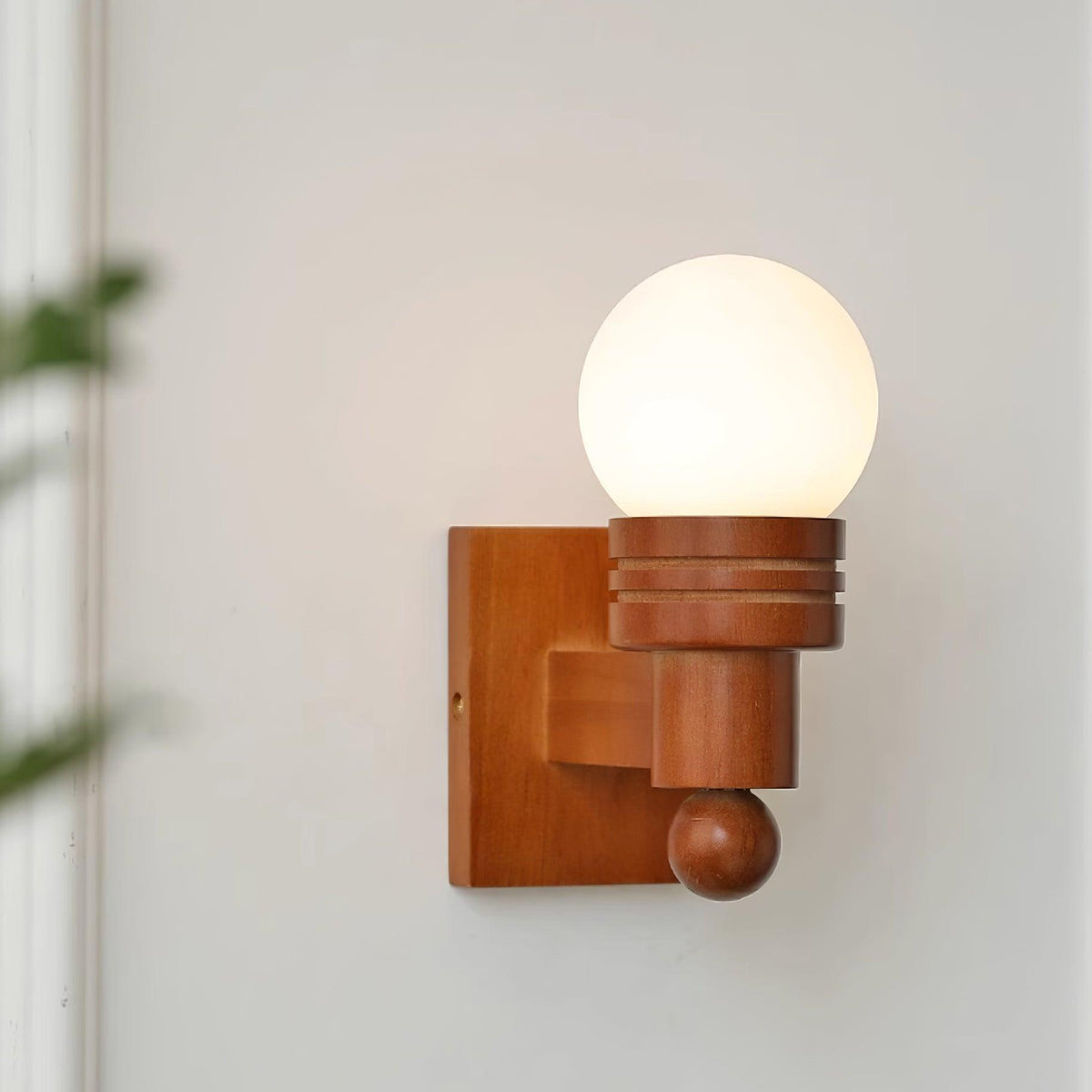 Beam Solid hout wandlamp