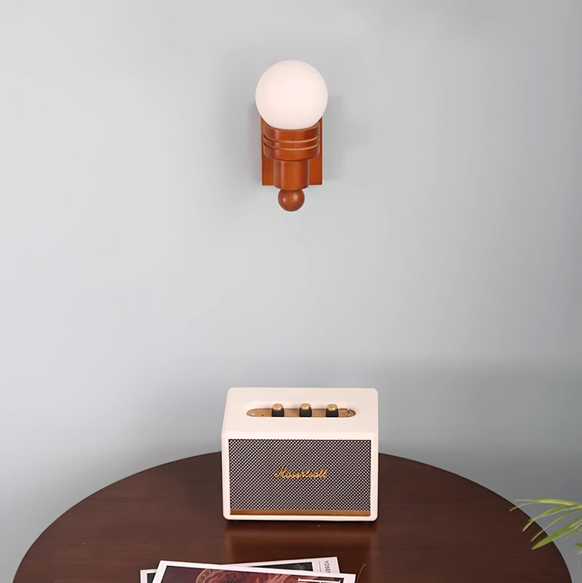 Beam Solid hout wandlamp