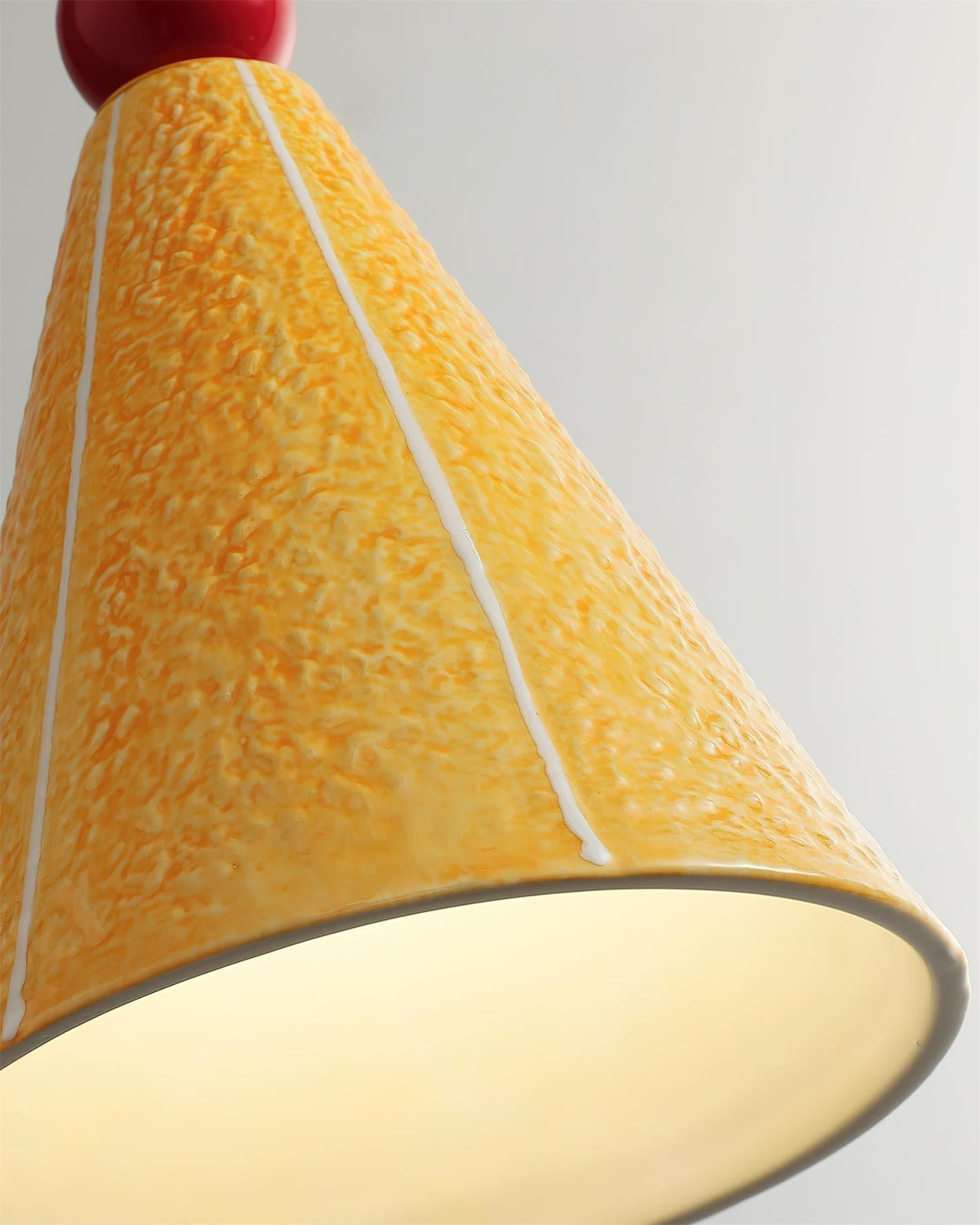 Virella hanglamp geel keramiek vogel modern speels