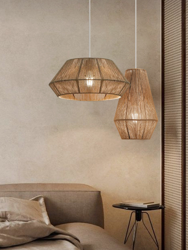 Navenwick hanglamp met gefacetteerde touwrand