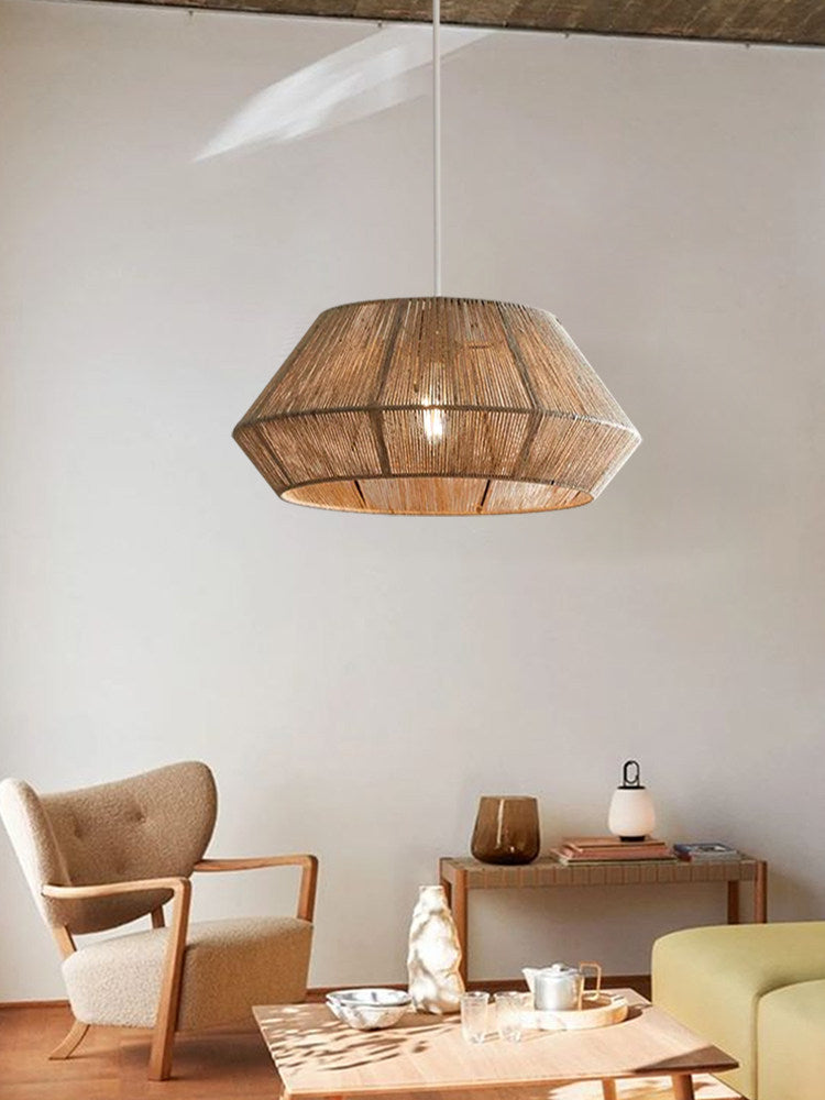 Navenwick hanglamp met gefacetteerde touwrand