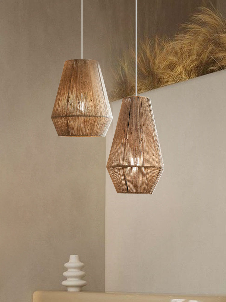 Navenwick hanglamp met gefacetteerde touwrand