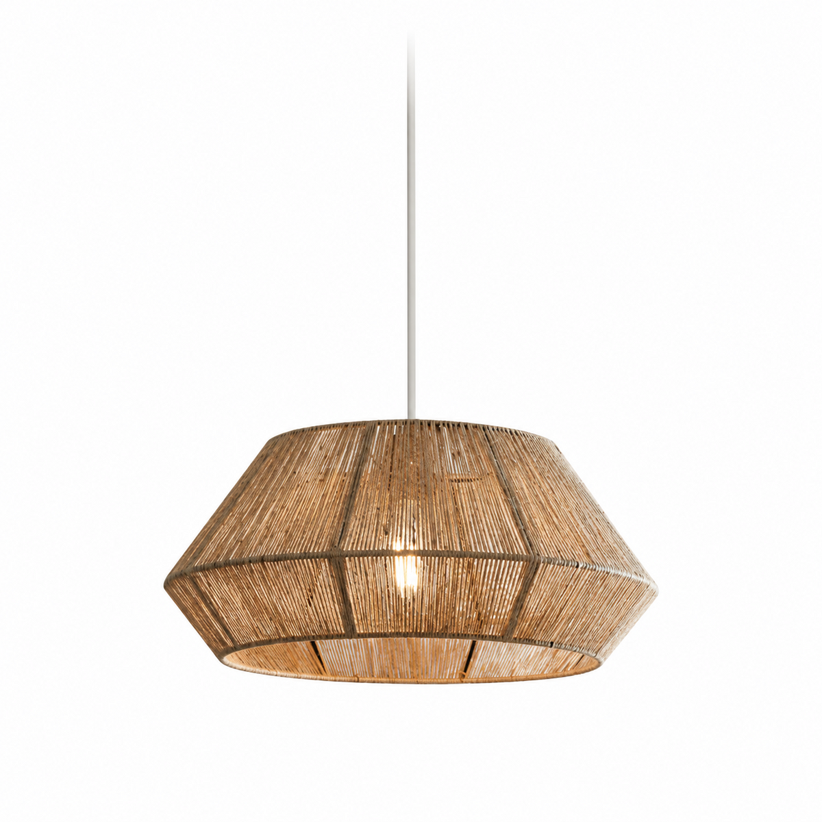 Navenwick hanglamp met gefacetteerde touwrand