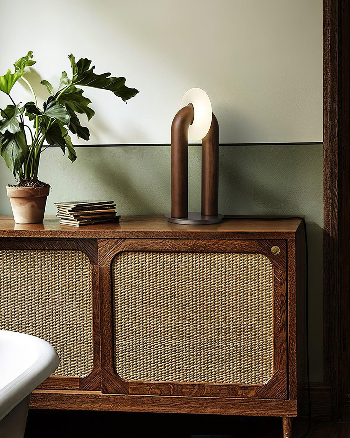 Elvelelia Vintage Houten tafellamp