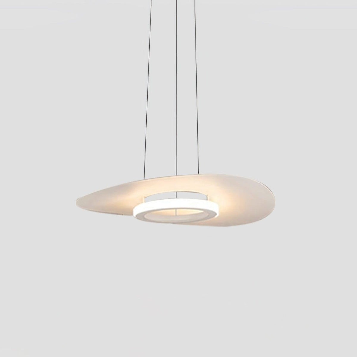 Woka hanglamp aluminium UFO-ring minimalistisch