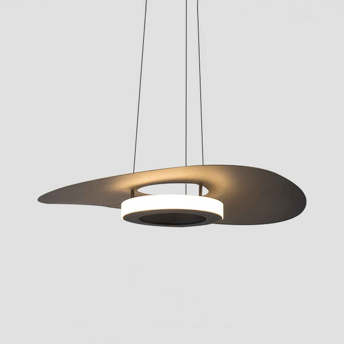 Woka hanglamp aluminium UFO-ring minimalistisch